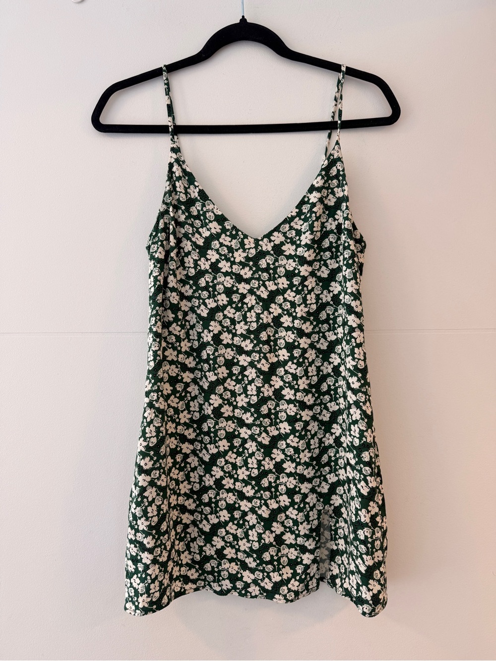 Reformation Marlowe Green Floral Mini Dress XS